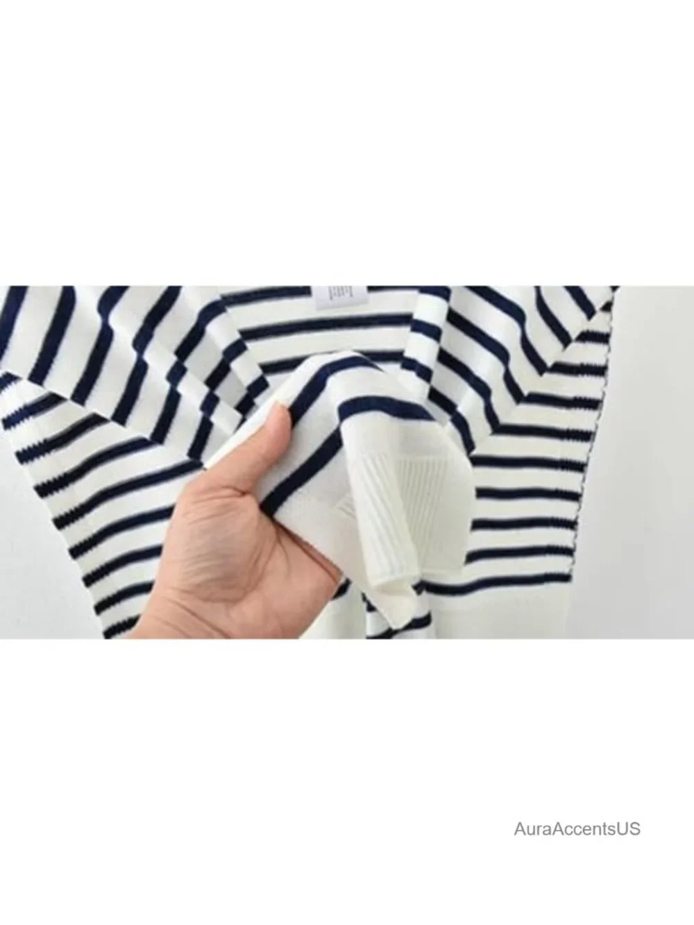 Striped Knitted Scarf Shawl Wrap Women Pashmina Cape Cardigan